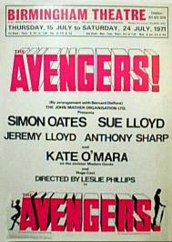 The Avengers Stage Play - Birmingham Theatre front of house poster