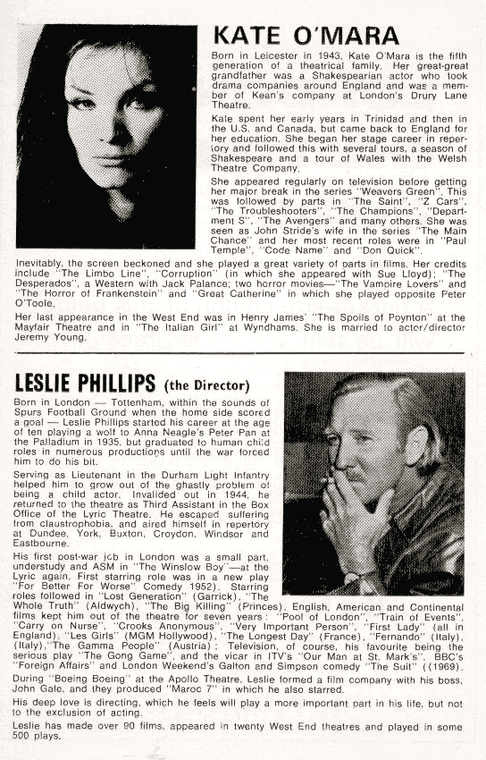 The Avengers Stage Play Programme - Page Six